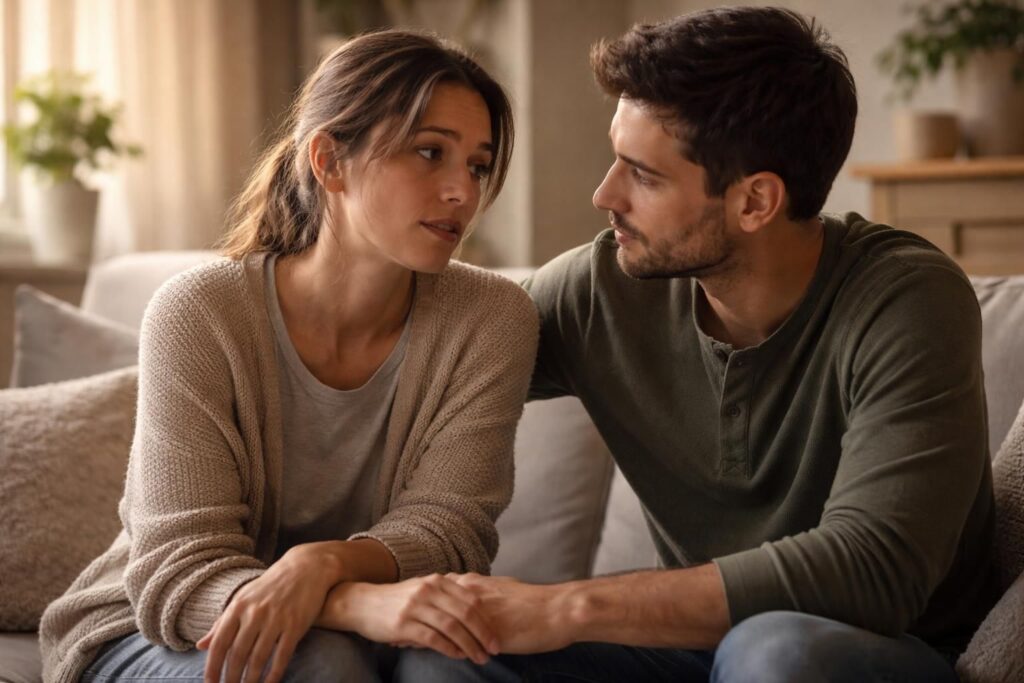 découvrez comment aborder avec douceur et compréhension le sujet de votre fatigue mentale avec votre conjoint pour renforcer votre relation.