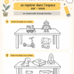Enfant jouant avec des blocs pour apprendre la spatialité.