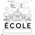 Fiche de rentrée en maternelle colorée et personnalisée pour un enfant