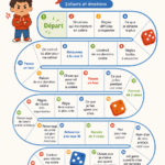 Enfant faisant un jeu pour exprimer ses émotions de colère