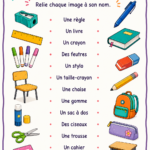 Une sélection de matériel scolaire sur une table, prête pour l'achat en ligne.