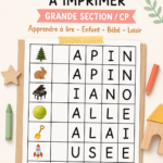 PDF d'activités Alphas pour enfants, illustré avec des lettres et des personnages ludiques.