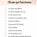 Une maman organisant une routine agréable après l'école avec ses enfants.