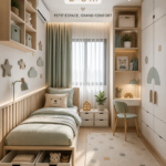 Aménagement d'une chambre d'enfant de 2x3m avec des solutions de rangement créatives