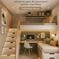 Une chambre d'enfant bien agencée avec des solutions de rangement pratiques