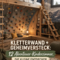 Chambre d'enfant inspirée de l'aventure avec mur d'escalade et décor coloré