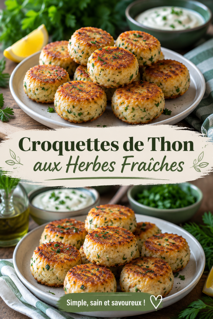 Recette de croquettes de thon aux herbes fraîches pour chiens