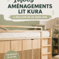 Un lit Ikea Kura personnalisé avec des couleurs vives et des décorations créatives pour une chambre d'enfant.