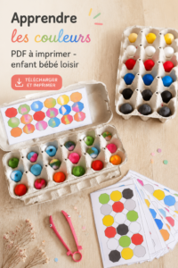 PDF d'apprentissage des couleurs pour enfants à imprimer