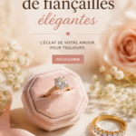 Une bague de fiançailles élégante montrant un design classique avec un diamant