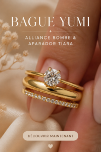 L'anel Yumi, un bijou raffiné en or 18k, parfait pour toutes les occasions.