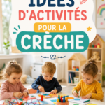 Jeunes enfants s'amusant avec des jeux éducatifs en crèche