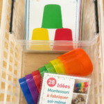 Matériel éducatif Montessori fait maison pour enfants