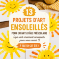 Enfants heureux réalisant des projets artistiques d'été en extérieur