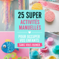 Enfants s'amusant en réalisant des activités manuelles créatives à la maison