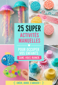 Enfants s'amusant en réalisant des activités manuelles créatives à la maison