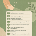 Un parent souriant jouant avec un enfant dans un environnement chaleureux et positif, illustrant la discipline positive.