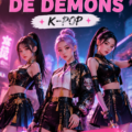 Costume de chasseur de démons K-pop réalisé pour un enfant, coloré et stylé.