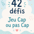 Un groupe d'enfants riant en jouant au jeu cap ou pas cap avec des défis amusants