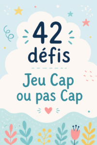 Un groupe d'enfants riant en jouant au jeu cap ou pas cap avec des défis amusants
