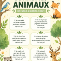 PDF contenant 30 devinettes d'animaux pour enfants.