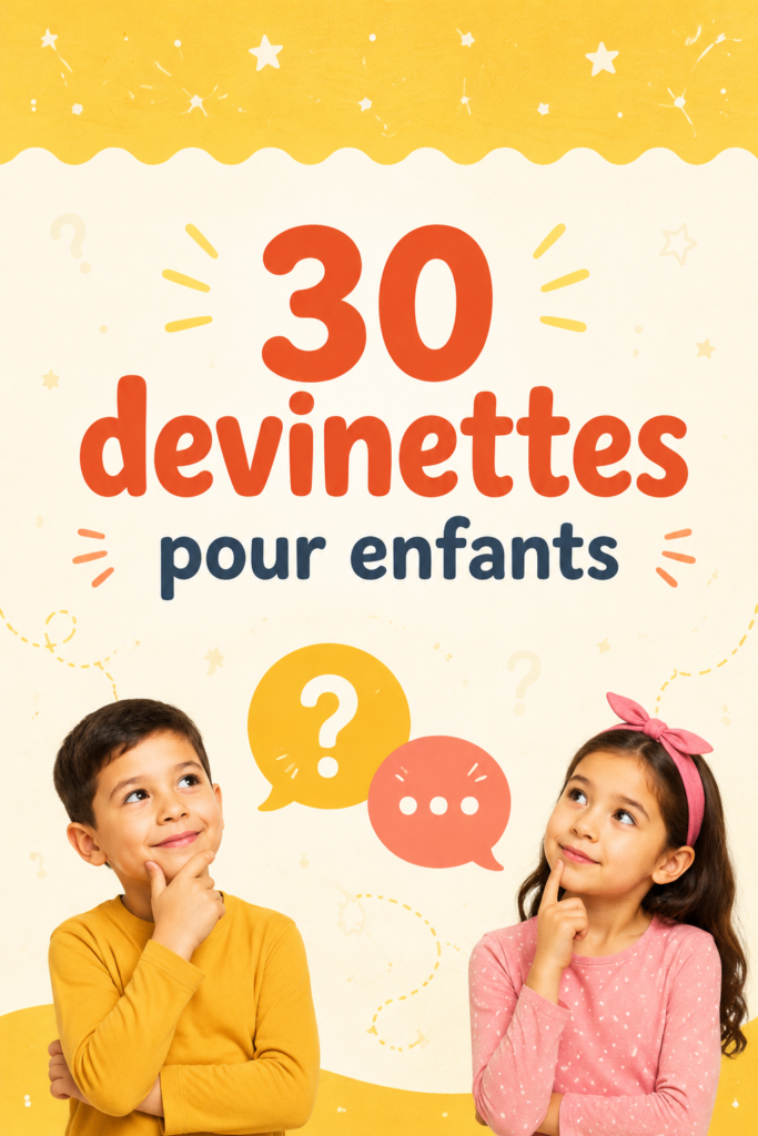 Enfants riant en répondant à des devinettes amusantes