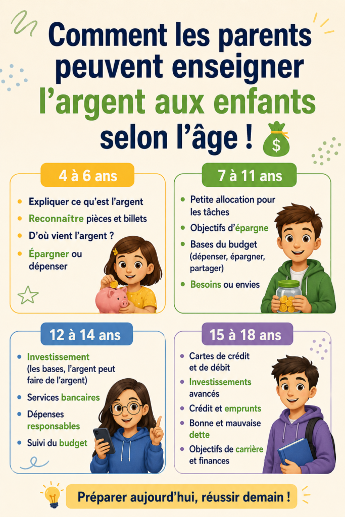 Enfant apprenant à gérer son argent avec des jeux éducatifs