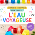 Enfants réalisant une expérience scientifique sur le voyage de l'eau