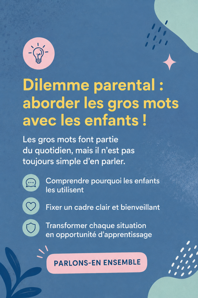 Un parent discutant avec un enfant sur l'importance du langage