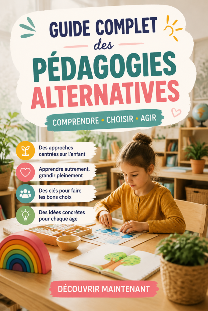 Une mère et son enfant découvrent ensemble des approches éducatives alternatives