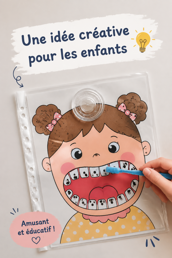 Enfant concentré sur une activité créative à la maison.