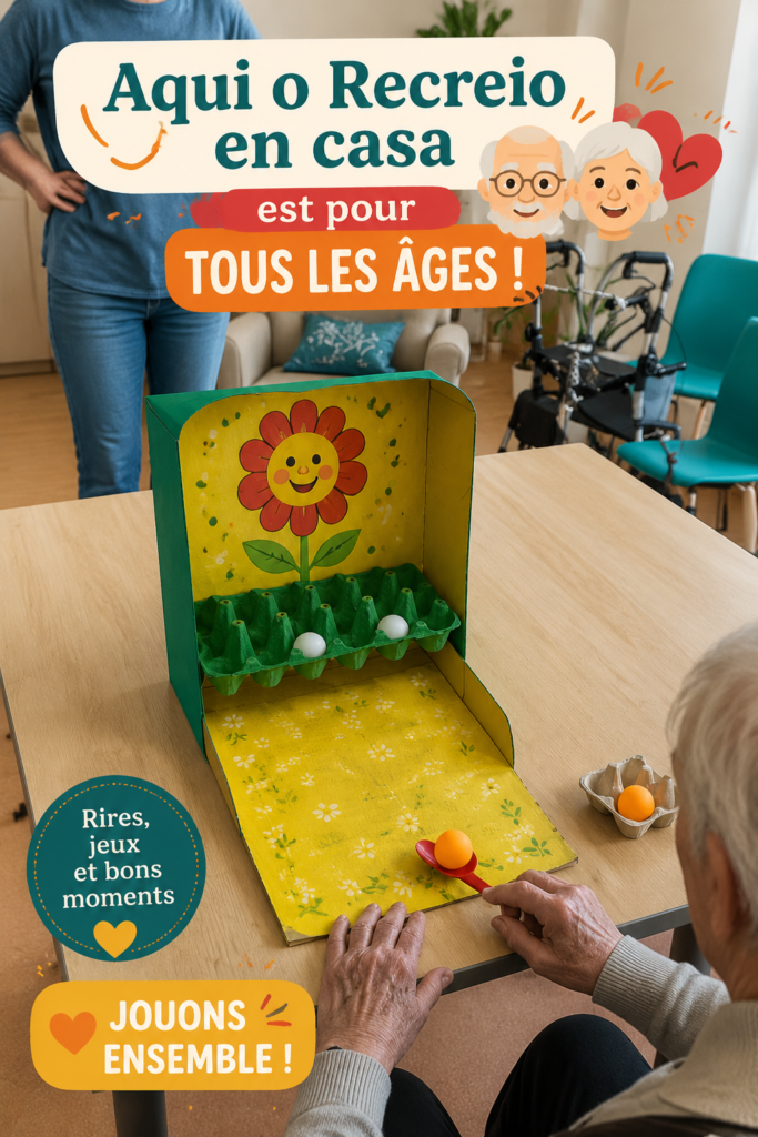 Une famille jouant ensemble dans un espace de jeu coloré et accueillant.