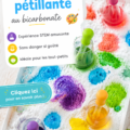 Enfants faisant de la peinture pétillante à l'aide de bicarbonate de soude et de colorants
