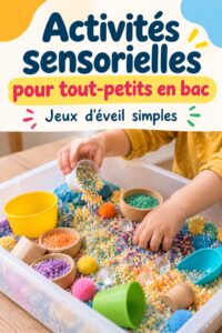 Une maman encourage son enfant à jouer avec des activités éducatives matinales.