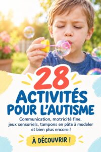 Enfants s'amusant avec des activités Montessori adaptées à l'autisme.