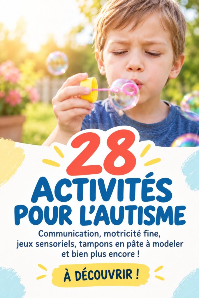 Enfants s'amusant avec des activités Montessori adaptées à l'autisme.