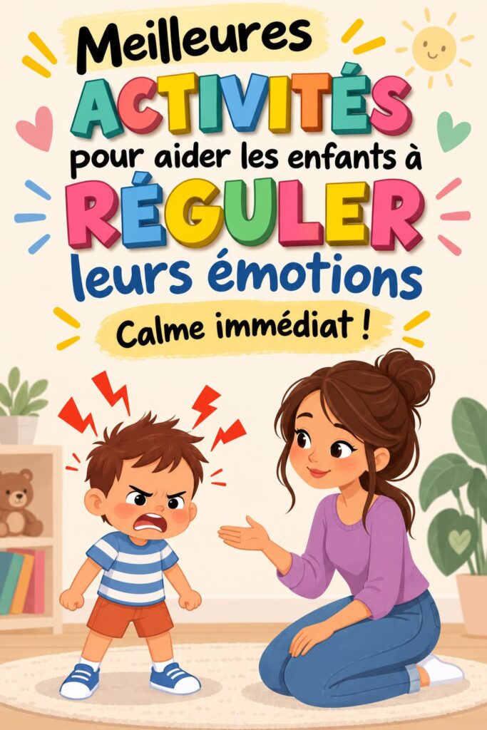 Enfants jouant à des activités Montessori pour réguler leurs émotions