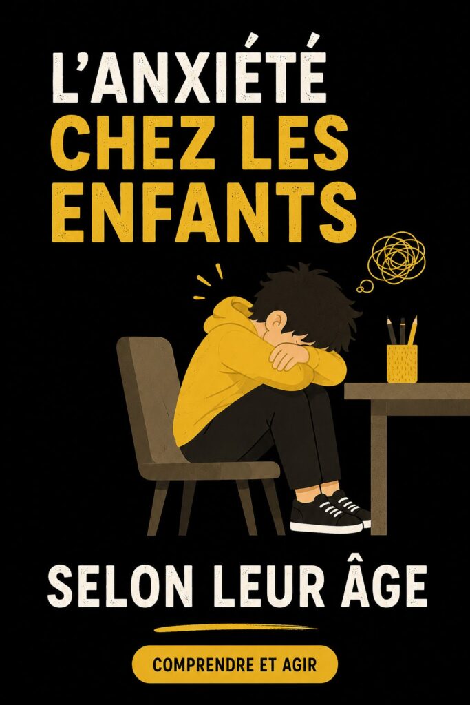 Un enfant réfléchissant avec une expression pensive, symbolisant l'anxiété.