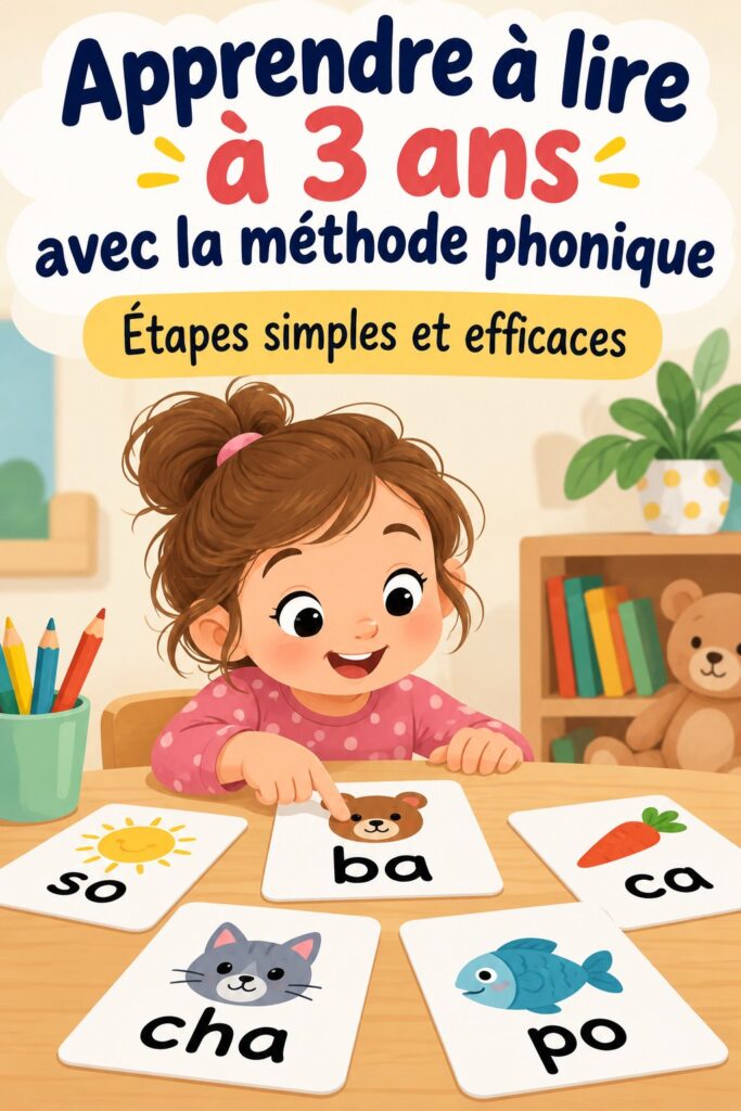 Un enfant s'amusant avec des cartes de phonèmes pour apprendre à lire