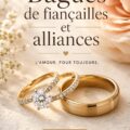 Un élégant présentoir de bagues de fiançailles et alliances