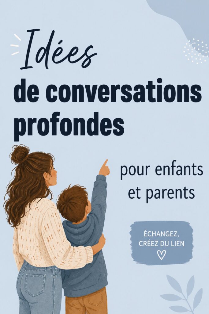 Un parent et un enfant partageant un moment de conversation profonde dans un cadre chaleureux.