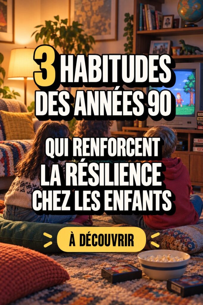 Un enfant jouant à des jeux rétro des années 90 symbolisant la résilience