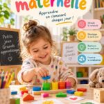 Jeux éducatifs pour enfants en maternelle sur une table