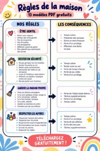 Vignette de 13 PDF gratuits sur les règles de vie en famille