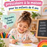 Enfant de 4 ans s'engage dans une activité Montessori à la maison, en découvrant le plaisir d'apprendre.
