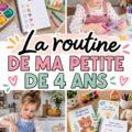 Un enfant de 4 ans engage dans des activités Montessori à la maison.