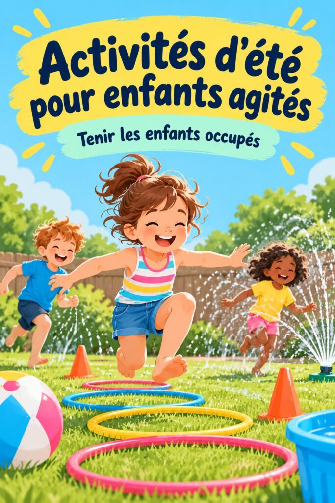 Enfants participant à une activité d'été amusante et engageante.