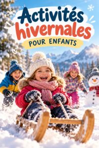 Enfants s'amusant lors d'activités hivernales ensemble, joyeux et engagés