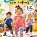 Enfant riant tout en réalisant des exercices ludiques pour apprendre.