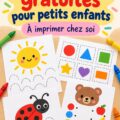 Fiche d'apprentissage ludique pour les tout-petits, à imprimer.